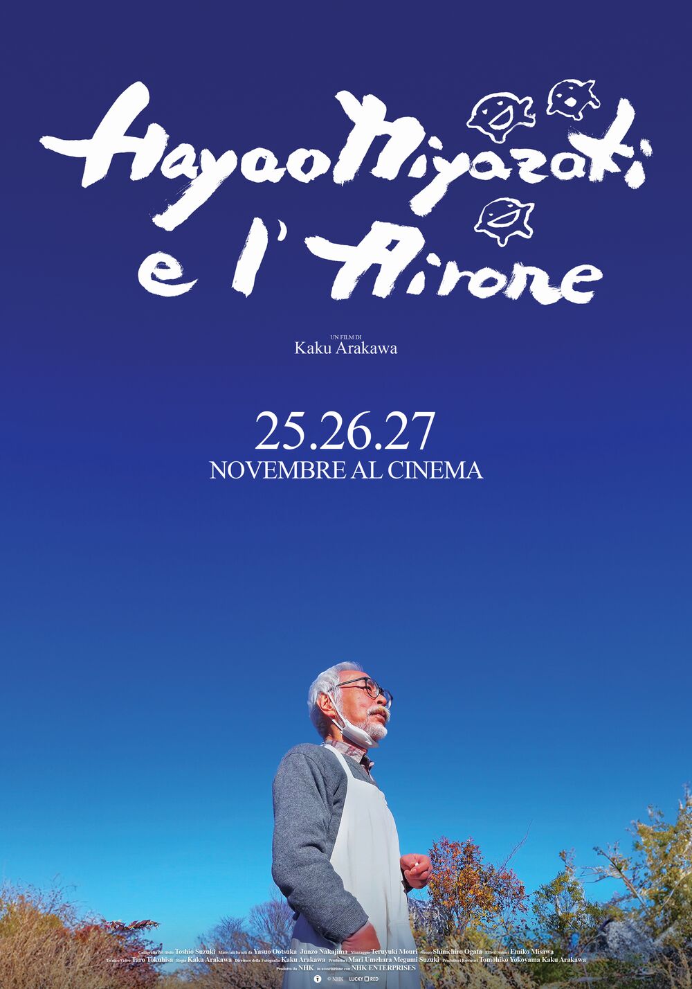 Poster Hayao Miyazaki e l'airone Poster Hayao Miyazaki e l'airone